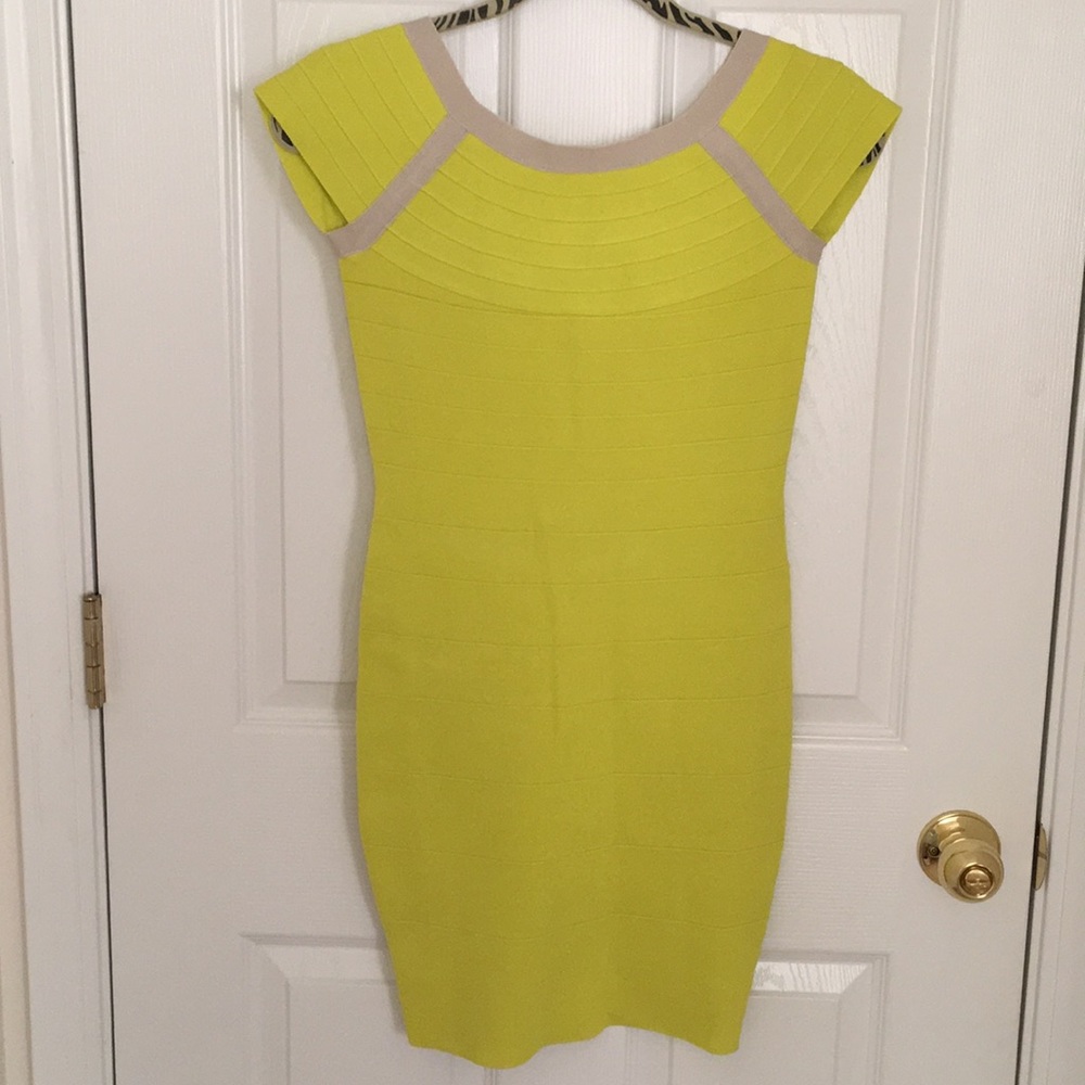 Victoria’s Secret Moda Neon Yellow Bandage Dress